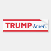 Trump Amen Bumpersticker (Voorkant)