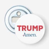 Trump Amen Button Flesopener (Voorkant)