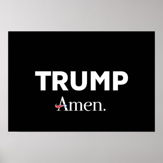 Trump Amen Poster (Voorkant)