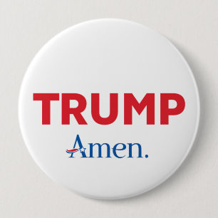 Trump Amen Ronde Button 4,0 Cm