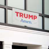 Trump Amen Spandoek (Buitenkant Gebouw)