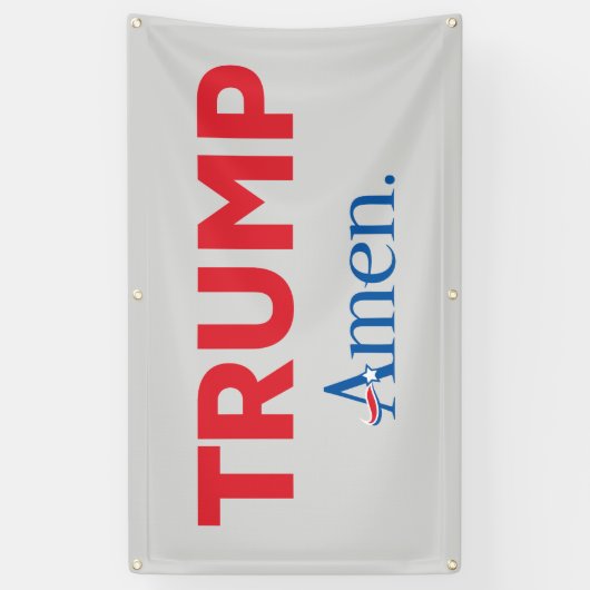Trump Amen Spandoek (Verticaal)