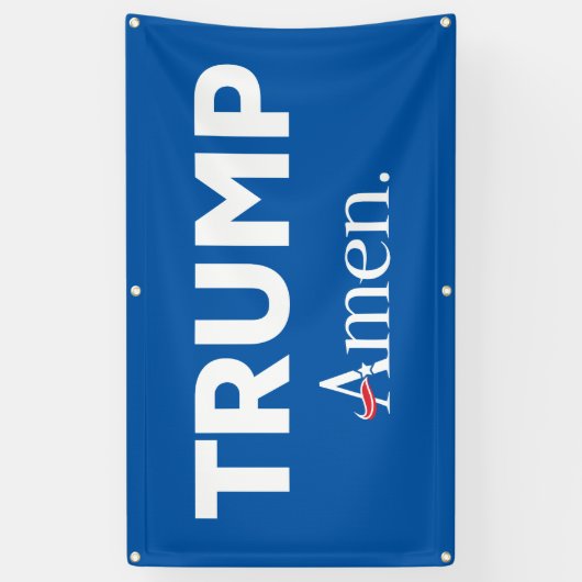 Trump Amen Spandoek (Verticaal)