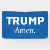 Trump Amen Spandoek (Horizontaal)