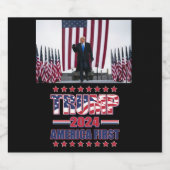 Trump America First Bier Etiket (Enkel label)