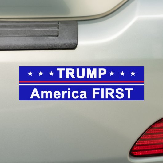 Trump America First Bumpersticker (Op auto)
