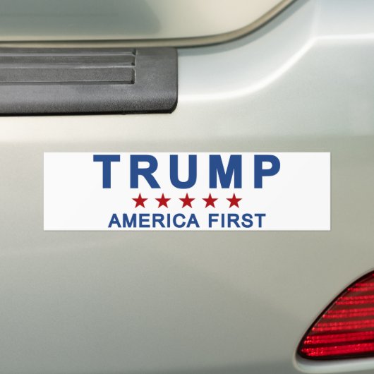 Trump America First Bumpersticker (Op auto)