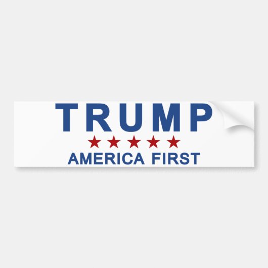 Trump America First Bumpersticker (Voorkant)