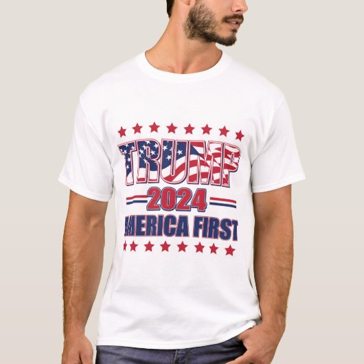 Trump America First T-shirt (Voorkant)