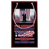 Trump America First Trump 2024 Klein Cadeauzakje (Achterkant)