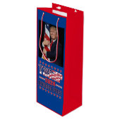 Trump America First Wijn Cadeautas (Voorkant Gekanteld)