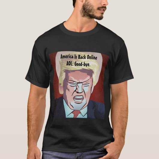 Trump America is Back Online T-shirt (Voorkant)