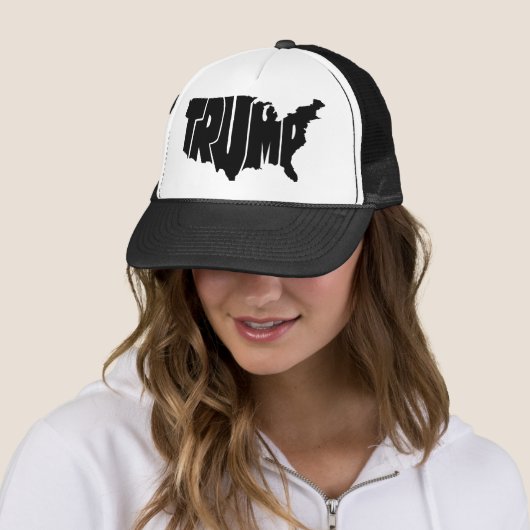 Trump America Trucker Hat Trucker Pet (In situ)