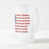 TRUMP American Flag Matglas Bierpul (Voorkant rechts)