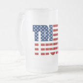 TRUMP American Flag Matglas Bierpul (Voorkant links)