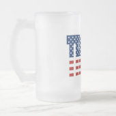 TRUMP American Flag Matglas Bierpul (Links)
