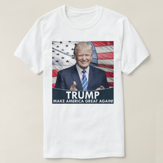 Trump American Flag T-shirt (Design voorkant)