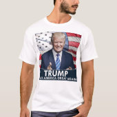 Trump American Flag T-shirt (Voorkant)