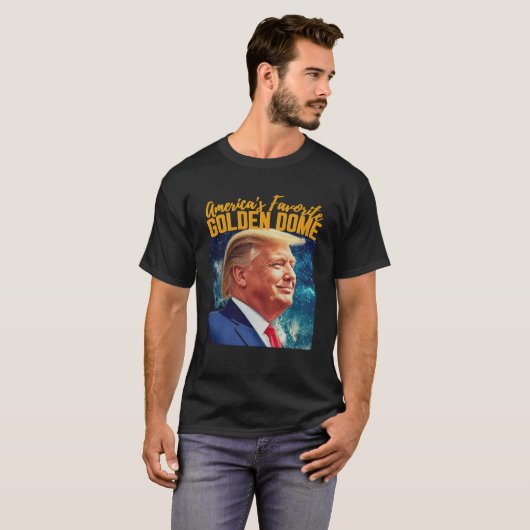 Trump America's favoriete Golden Dome Trump Hair G T-shirt (Voorkant volledig)