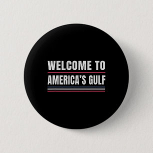 Trump America's Gulf Mexico President Trump 2025 U Ronde Button 5,7 Cm