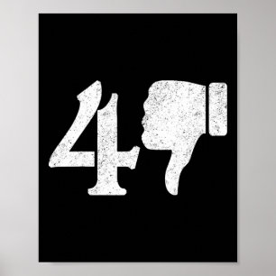 Trump Amerika 47 Keur Niet Retro Poster