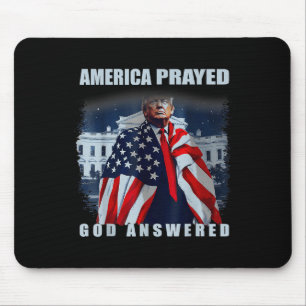 Trump Amerika Bad Gebed God Heeft Geantwoord Muismat