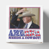 TRUMP-AMERIKA-COWBOY BEDANKDOOSJES (Bovenkant)