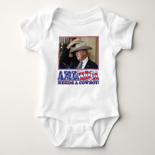 TRUMP-AMERIKA-COWBOY ROMPER (Voorkant)