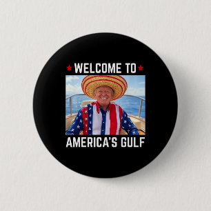 Trump Amerika Golf Mexico President Trump Somber Ronde Button 5,7 Cm