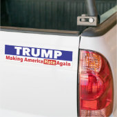 Trump. Amerika weer HATE maken. Bumpersticker (Op Truck)