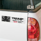 Trump: Amerika weer HATE maken. Bumpersticker (Op Truck)