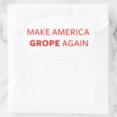 Trump: Amerika weer laten groeien Ovale Sticker (Tas)
