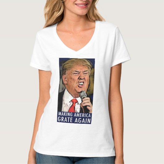 Trump: Amerika weer laten groeien T-shirt (Voorkant)