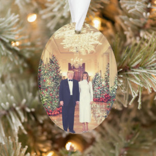 Trump Amerikaanse president Witte Huis Kerstmis Ornament