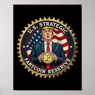 Trump Amerikaanse Strategische Scheetmunt Reserve Poster