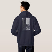 TRUMP Amerikaanse vlag 2020 Houd Amerika groot Hoodie (Achterkant volledig)