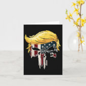 Trump Amerikaanse Vlag 2024 Tweede termijn herverk Kaart (Gele Bloem)