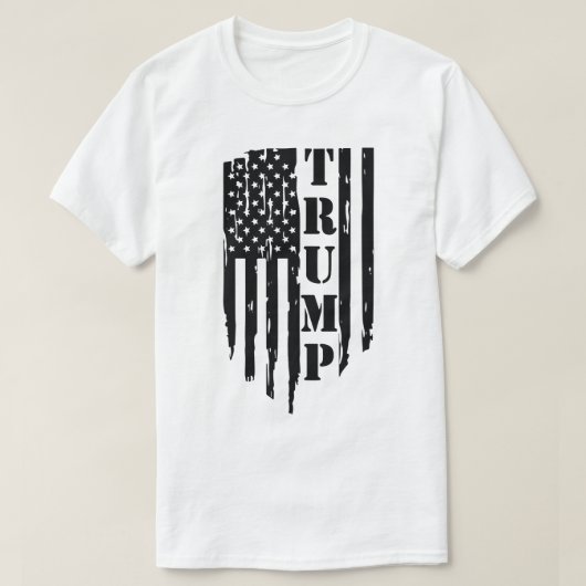 Trump Amerikaanse vlag Mannen T-shirt (Design voorkant)