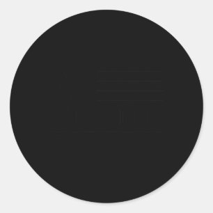 Trump Amerikaanse vlag Ronde Sticker
