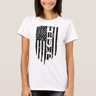 Trump Amerikaanse vlag T-shirt voor vrouwen