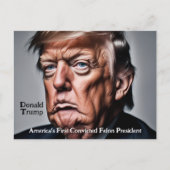Trump: Amerika's eerste veroordeelde misdadige Pre Briefkaart (Voorkant)