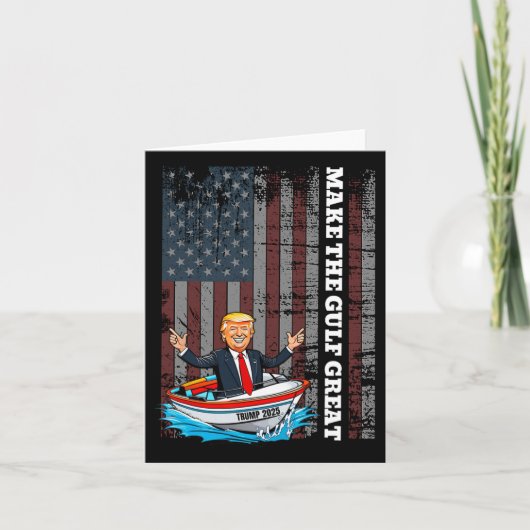 Trump Amerika's Golf maakt de Golf groot grappig Kaart (Voorkant)