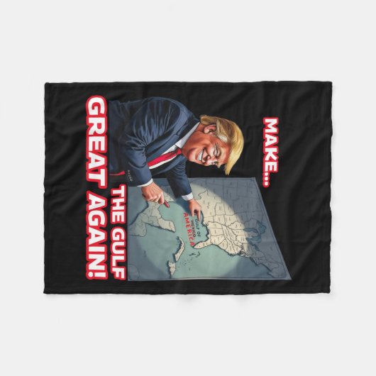 Trump Amerika's Golf Mexico President Trump 3 Fleece Deken (Voorkant (Horizontaal))