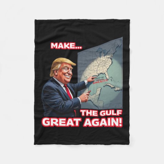 Trump Amerika's Golf Mexico President Trump 3 Fleece Deken (Voorkant)