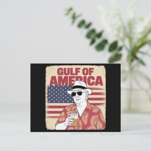 Trump Amerika's Golf Mexico President Trump Briefkaart (Staand voorkant)