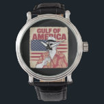 Trump Amerika's Golf Mexico President Trump Horloge<br><div class="desc">Trump America's Gulf Mexico President Trump Sombrero</div>