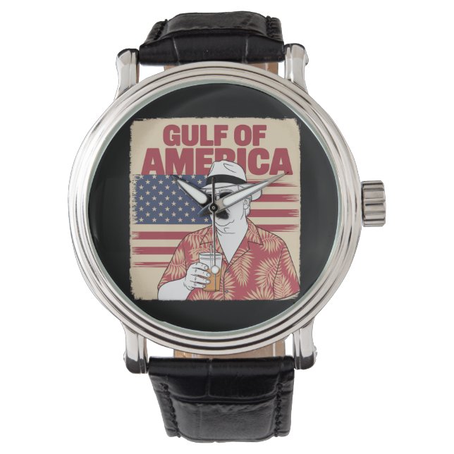 Trump Amerika's Golf Mexico President Trump Horloge (Voorkant)
