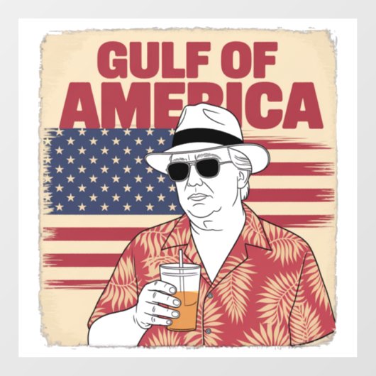 Trump Amerika's Golf Mexico President Trump Raamsticker (Vel)