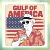 Trump Amerika's Golf Mexico President Trump Raamsticker (Vel 3)