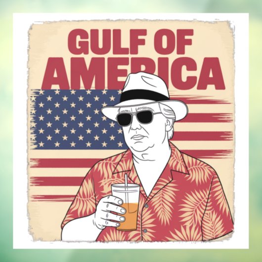 Trump Amerika's Golf Mexico President Trump Raamsticker (Vel 3)